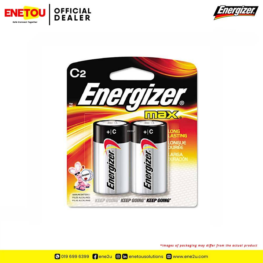 ENERGIZER MAX® C ALKALINE BATTERIES 2PCS/CARD [ORIGINAL]